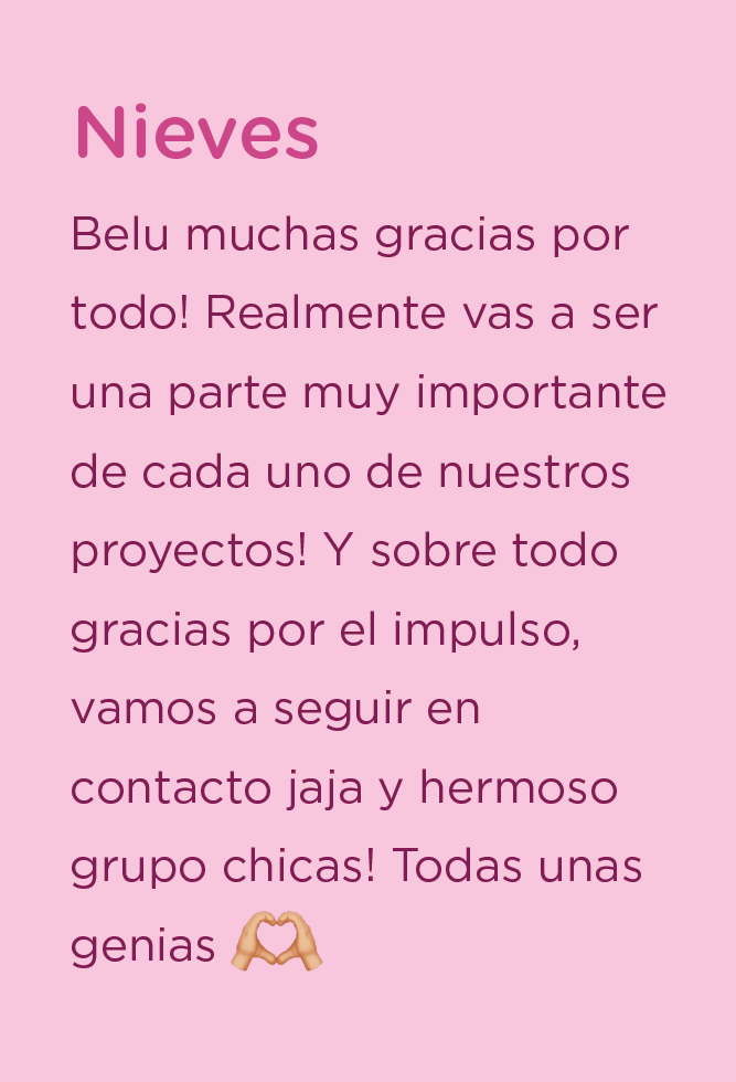 Testimonio de una alumna