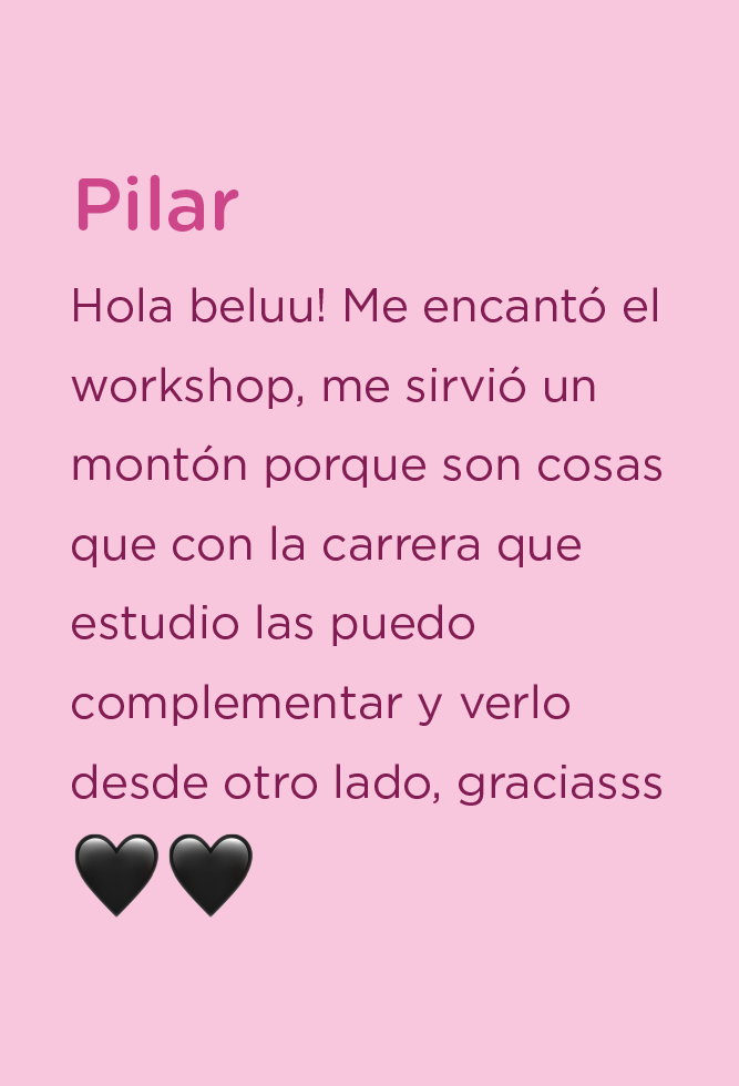 Testimonio de una alumna